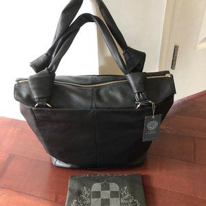 Vince Camuto Brand New black leather tote